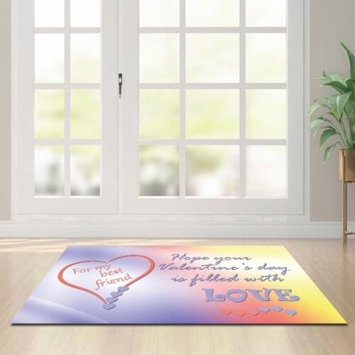 Festive Picture Thickened Door Mat Area Floor Mat Bedroom Bed Edge Non Slip Footrest Boy Room Childrens Room Super Soft Cushion