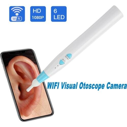 Wifi Visual Ear Endoscope F180B 3.9mm Visual Ear Spoon Earpick Mini Inspection Otoscope Camera Ear Health Care For iOS Android