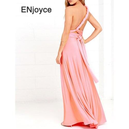 New Women Dress Multiway Wrap Convertible Boho Bandage Party Club Bridesmaids Infinity Sexy Ladies Maxi Dresses Plus Size