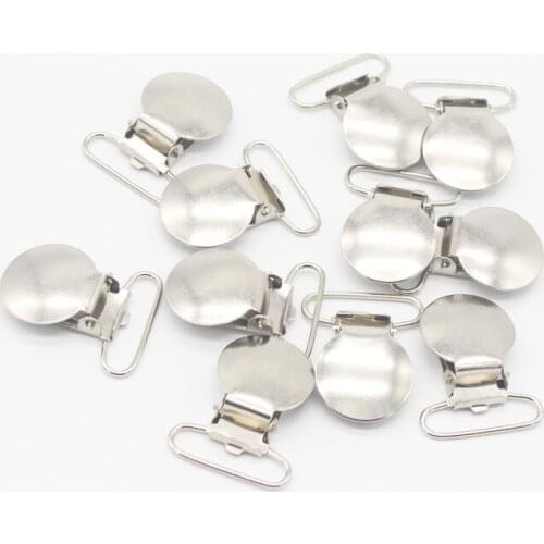 10 PCS Metal Replacement Clips DIY Baby Pacifier Leashes Chain Nipple Holder Chain Replace Clip Infant Clasp Holders Accessories