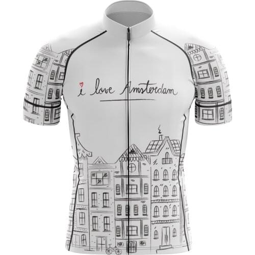 2021 Dirt Bike Shirt Breathable Top for Dutch Flag Series Easter Bunny Pattern Mens Cycling Jersey