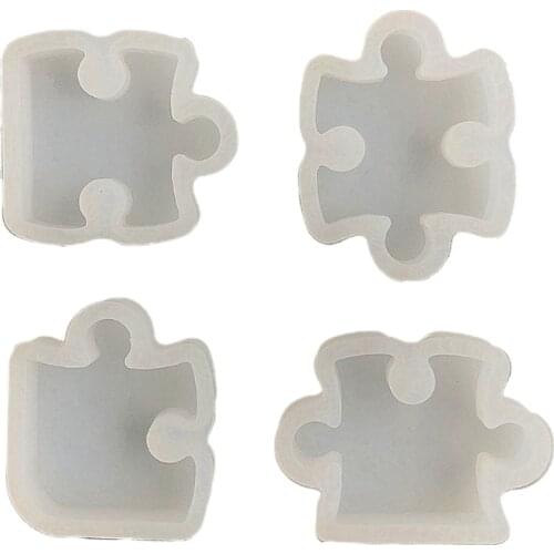 4 Pcs Earrings Epoxy Resin Mold Ear Studs Drop Dangles Pendant Silicone Mould DIY Crafts Jewelry Casting Mold