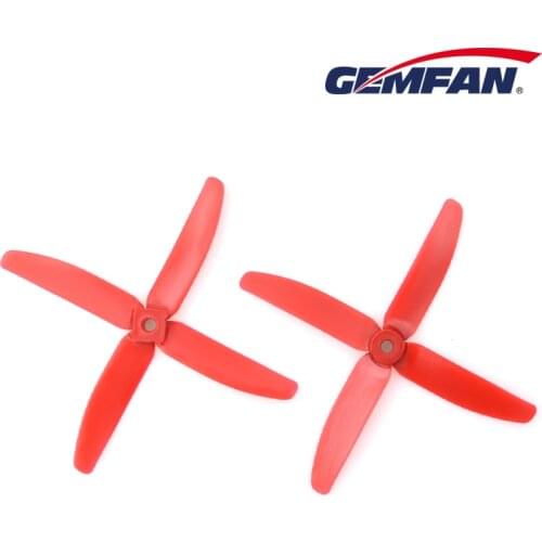 Gemfan CW CCW Propeller 4 Blade 5x4x4 Fiberglass Nylon 5040 for Mini FPV Racing QAV250 RC Multicopter Part Props 4Pair/8PCS