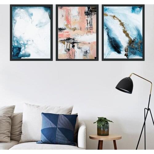Abstract Canvas Hanging Painting In Europe and America Simple Modern Frameless Bedroom Living Room Wall Decoration Art Pictures