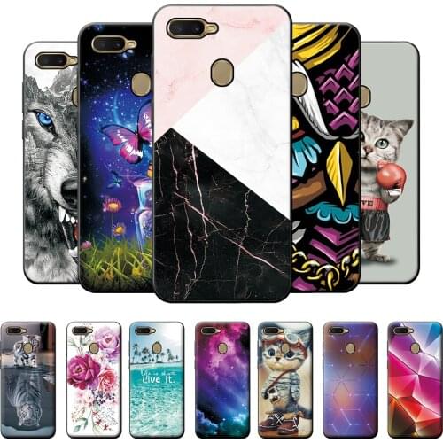 Case For OPPO A5S Cute Case OPPO A5S Silicone Soft TPU Phone Cover For OPPO A5S A5 S A 5S Cover Scenery Protective Case Bumper