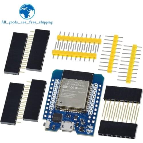 D1 Mini ESP32 ESP-32 WiFi+Bluetooth Internet Of Things Development Board Based ESP8266 Fully Functional For Arduino