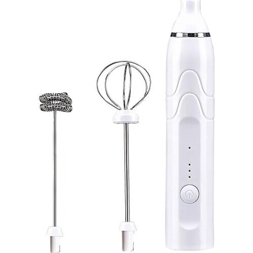 Electric Milk Frother Egg Beater Kitchen Drink Foamer Whisk Mixer Stirrer Coffee Cappuccino Creamer Whisk Frothy Blend Whisker