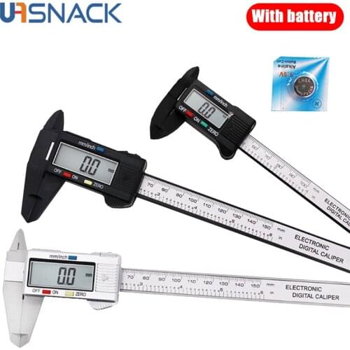 150mm Electronic Digital Caliper 6 Inch Carbon Fiber Vernier Caliper Gauge Micrometer Measuring Tools Digital Ruler Gauging Tool