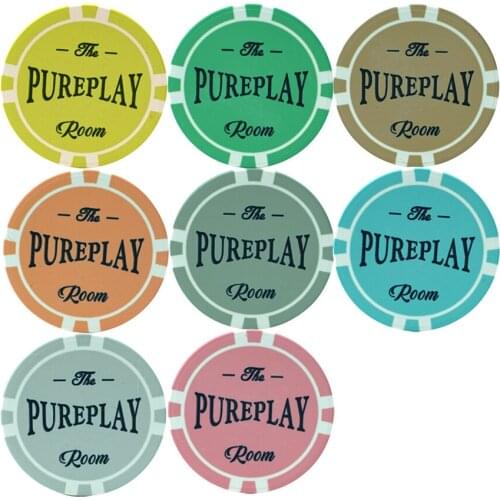 Factory Pureplay Room 39mm Compression Ceramic Poker Chips for 10g Cheap Sale Create Your Own Design