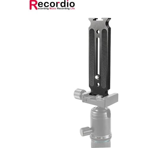 GAZ-LS06 Quick Release Plate with Cold Shoe Camera Horizontal Vertical Mount QR Plate for DSLR Camera Stabilizer