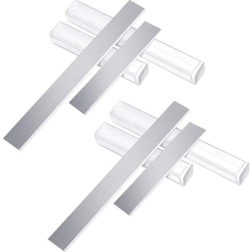 8-Inch and 4-Inch 4-Piece Carbon Steel Blade Polymer Clay Cutting and Slicing Tool for DIY Craft Modeling and Carving