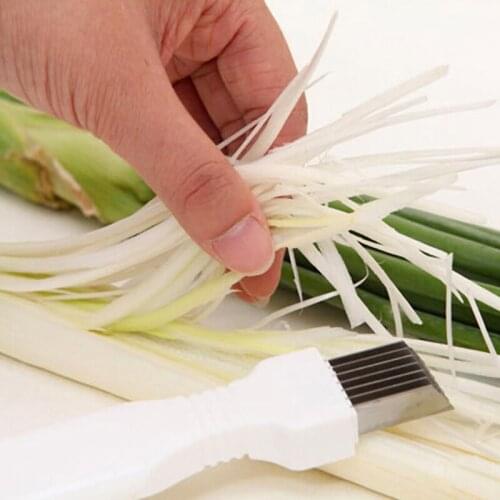 Chopped Green Onion Kitchen Tool Slice Cutlery Vegetable Cutter Sharp Scallion Cutter Shred Stainless Steel