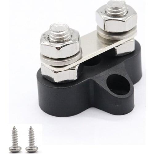 Bus Bar Terminal Blocks Heavy Duty M8+M8 Positive Power Distribution Studs