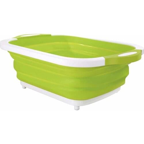 Multifunction Collapsible Cutting Board Plastic Chopping Board Drainer Basket Folding Board folding sink kitchen sink Drainer