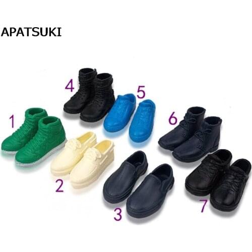 Fashion Doll Shoes Sneakers Shoes For Prince Ken Boy Dolls Accessories For Barbie Boyfriend Ken Shoes High Quality Children Toy