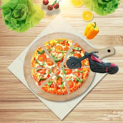 Motorcycle Pizza Cutter Innovative Pizza Wheel Roller Tool Bicycle Pizza Knives Kitchen Cut Tools Stainless Steel Pizza Cutters