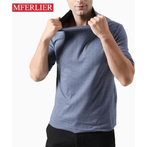 Autumn spring men tshirt 5XL 6XL 7XL Bust 150cm plus size short sleeve men tshirt 2 colors