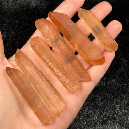 Natural Citrine Lemurian Seed Quartz Crystal Point