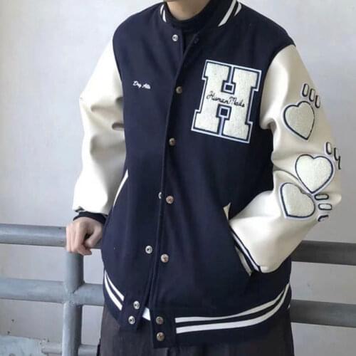 2021 New Spring&Autumn Embroidery Baseball Jacket Womens Coat Mens Couple Bomber Unisex Boyfriend Style Varsity Hiphop Street
