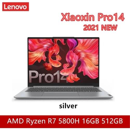 Lenovo Laptop new 2021 xiaoxin Pro14 AMD Ryzen 7 5800H 16GB ram 512G SSD Full screen ultrathin laptop