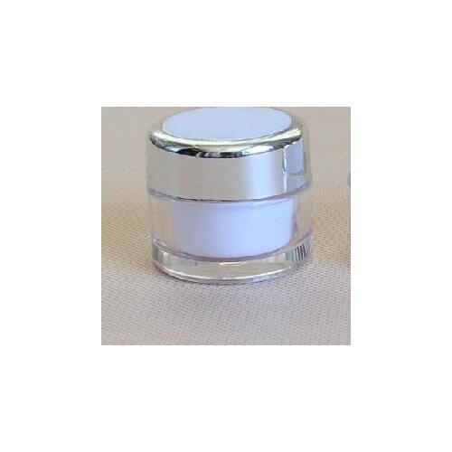 Wholesale,50G Cream Jar,silver cap,Plastic Cosmetic Container,Screw Cap,Empty Makeup Sub-bottling,Sample Mask Canister