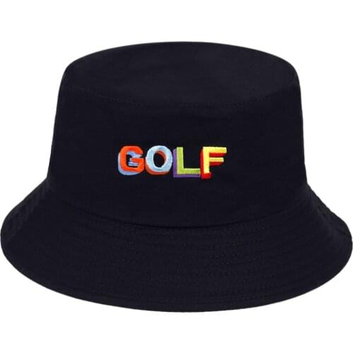 New Golf Print Fishing Hat Casual Sunscreen Panama Hats Hip Hop Bucket Hat Men Fashion Foldable Woman Outdoor Gorras