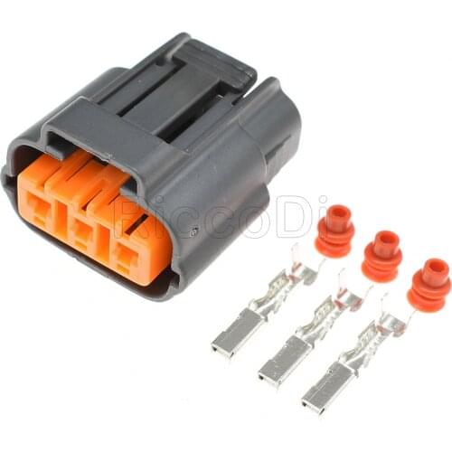 15Kits 3 Pin DL 090 Female Waterproof Sensor Connector 6195-0012 For Nissan Mazda RX8 Ignition Coil Socket
