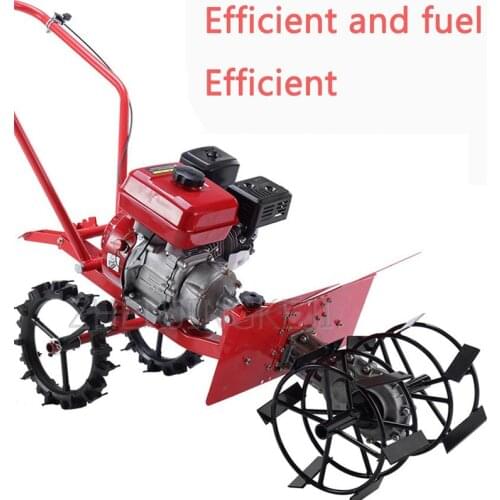 Agricultural Gasoline Micro Tillage Machine Multifunction Garden Orchard Vegetable Field Loose Soil Weeding Rotary Tiller Tools