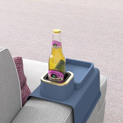 Silicone Placemat Table Pad for Kids Sofa Recliner - Anti-Slip Tea Cup Coffee Cup Coaster Kitchen gadget Easy Cleaning