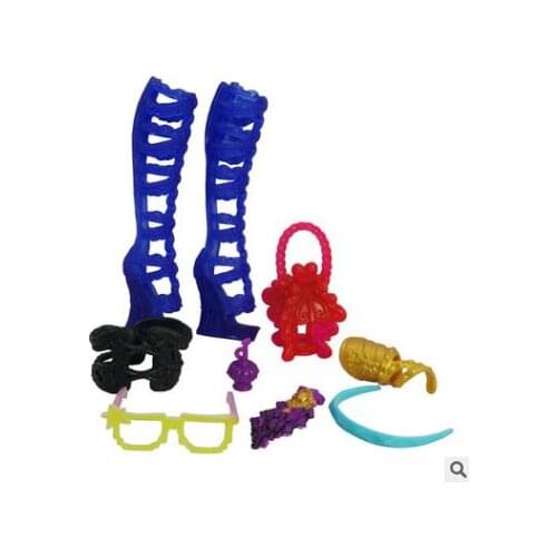 Doll Evening Dress Monstering High Doll Dressing Soft Casual Wear Handmade Clothes Outfit Doll Clothing Set Shoes Accessories