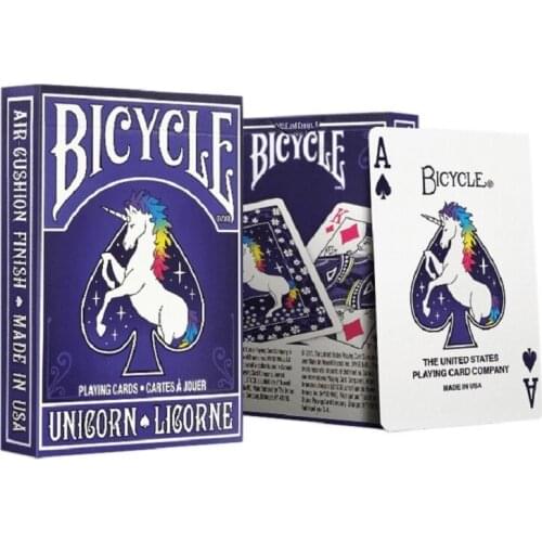 Bicycle Unicorn Vintage Playing Cards Poker Size USPCC Collectable Deck Magic Card Games Magic Tricks Props for Magician