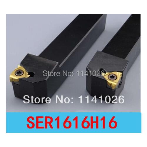 SER1616H16 16*16*100MM External Thread Turning Tool Lathe Cutting Tools CNC Turning Lathe Machine Tools Turning Tool Holder