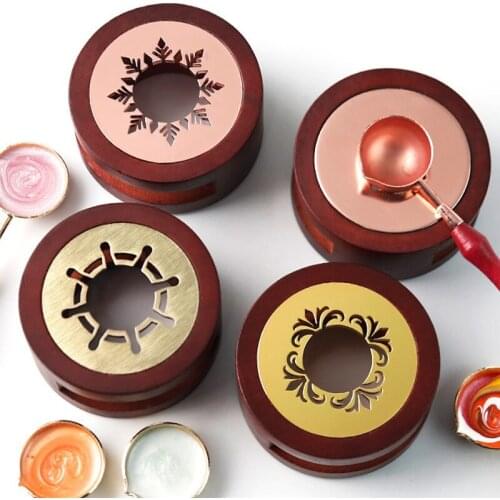 Retro Sealing Wax Furnace Wood Handle Spoon For Decorative Wax Stamp Craft Gifts Thanks Letter Birthday Card Wedding Invitations