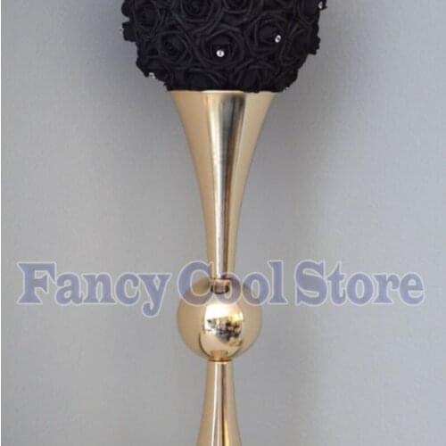 Gold Wedding Flower Vase Flower Stand Wedding Centerpiece 10pcs/lot
