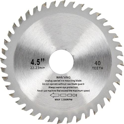 1pc 115mm 40 Teeth Saw Blades Circular Carbide Wood Cutter Saw Blade For Angle Grinder Saw Disc Cutting Wood Circular Saw Blades