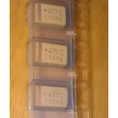 10/PCS NEW New SMD Tantalum Capacitor 470uf 16V E-Type 7343 477c Silk Screen