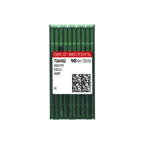 100 pieces 490 FR EBX2 490F 490FR Genuine Groz Beckert sewing machine parts needles Nm 120/19