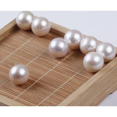 16mm white high quality Round Edison Freshwater Pearl Loose Beads for jewelry making