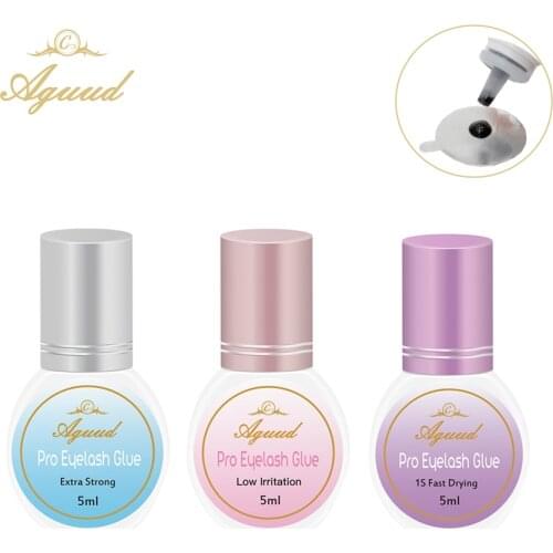 5/10ml Low irritation Professional Lash Glue Black Adhesive Fast Dry False Eyelash Glue Strong Adhesive for Eyelash Extensions