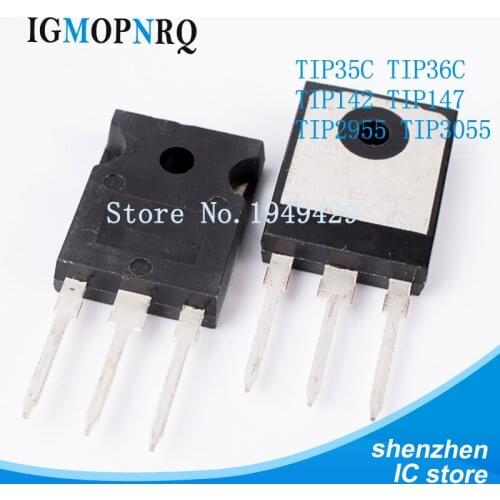 5PCS/lot TIP35C TIP36C TIP142 TIP147 TIP2955 TIP3055 TO-247 NPN New and IC