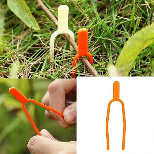 Garden tools 50pc Plastic Quality Plant Clips Stolons fixing fastening Fixture clamp strawberry fork Farming Clip