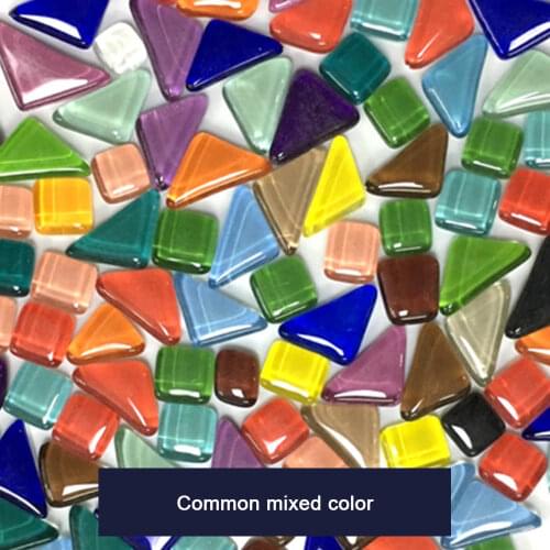 500pcs Mixed Color Square Glass Mosaic Tiles Pieces Tessera for Mosaic Making DIY Craft Art P20