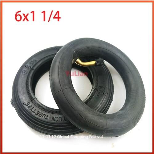 6inch 6x1 1/4 tire 150MM Scooter Inflation Wheel tyre Inner Tube fits for Electric Scooter e-Bike A-Folding Bike 6*1.25