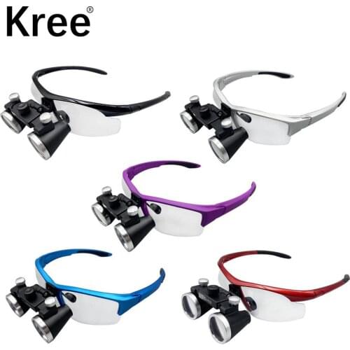 3.5X Magnification Binocular Dental Loupe Surgery Surgical Magnifier without Headlight LED Light Medical Operation Loupe Lamp