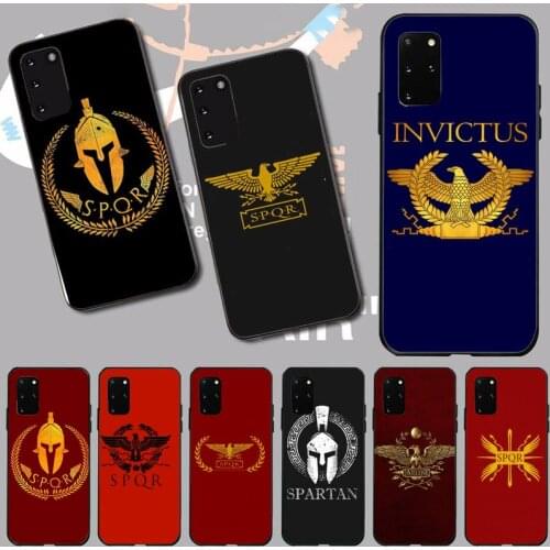 SPQR Roman Imperial legion Phone Case For Samsung A32 A51 A52 A71 A50 A12 A21S S10 S20 S21 Plus Fe Ultra
