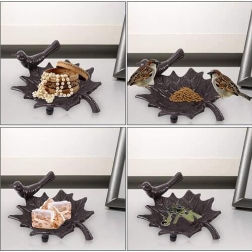 Cast Iron Ashtrays Individual Leaves Birds Crafts Gifts Home Furnishings Nordic Ash Racks Leaf Desks Ornaments