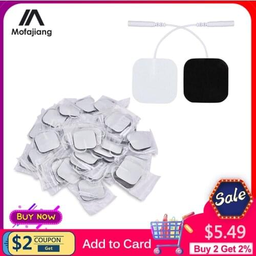 EMS Electrode Pads For Muscle Stimulator Silicone Gel Tens Electrodes Digital Acupuncture Physiotherapy Frequency Patch