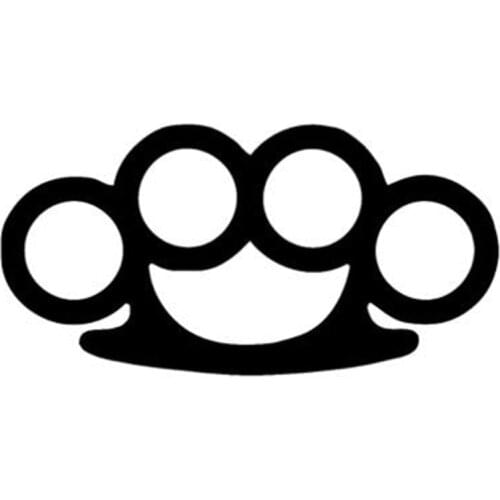 Hot Sell Creative Brass Knuckles Car-Stickers and Decals Car Decals for Bumper Bodywork Windshield Suv Interior PVC Car Decal