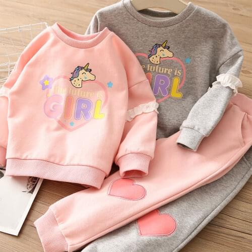Girls Suit ChildrenS Clothing 2020 Autumn Winter European And American New Gold Velvet Suit Long Sleeve Sports Two-Piece Sets