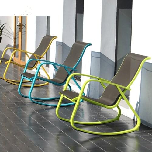 Simple Home Lunch Break Recliner Adult Leisure Rocking Chair Leisure Chair Lounge Chair Rocking Chair